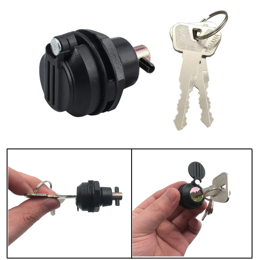 1 Set Motorfiets Zijpaneel Lock Switch Met 2 Sleutels Cnc Aluminium Motor Scooter Accessoires Refit Onderdelen Voor Yamaha Ybr 125