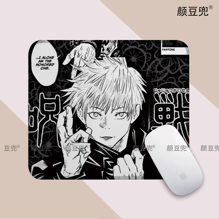 Imagem -04 - Gojo Satoru Jujutsu Kaisen Gaming Mouse Pad Gamer Firma Tastatur Maus Matten Tepich Computador Escola Fosco Fosco