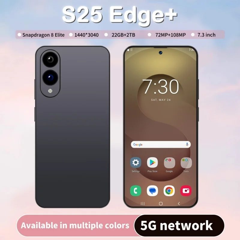 

ГОРЯЧИЙ 2025 новый S25 Edge + оригинальный интеллектуальный 5G с двумя картами, двойным режимом ожидания, система Android 15, глобальная версия телефонов, аккумулятор 8000 мАч ﻿