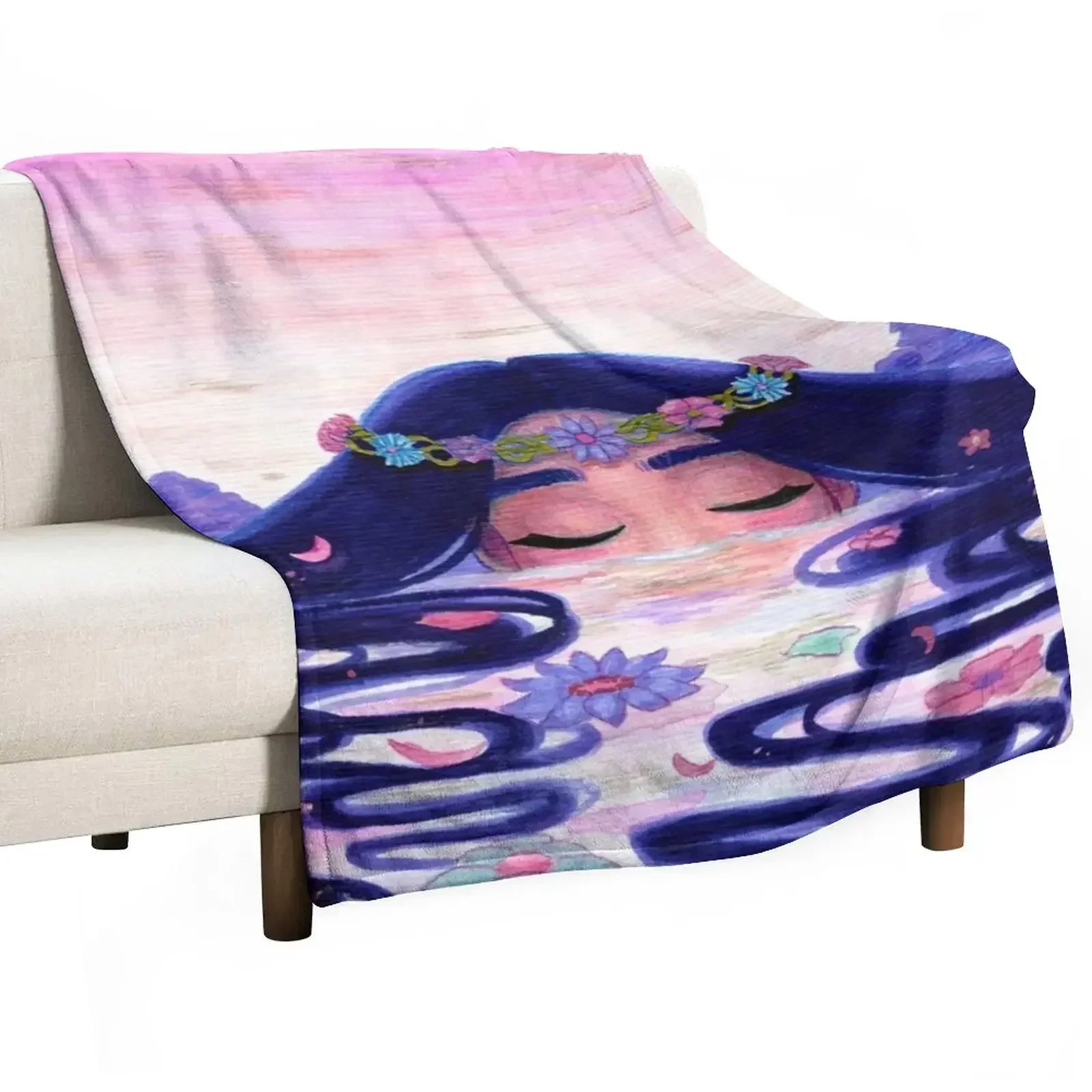 Lac Throw Blanket Soft Comfort Blanket for Reading Watching TV