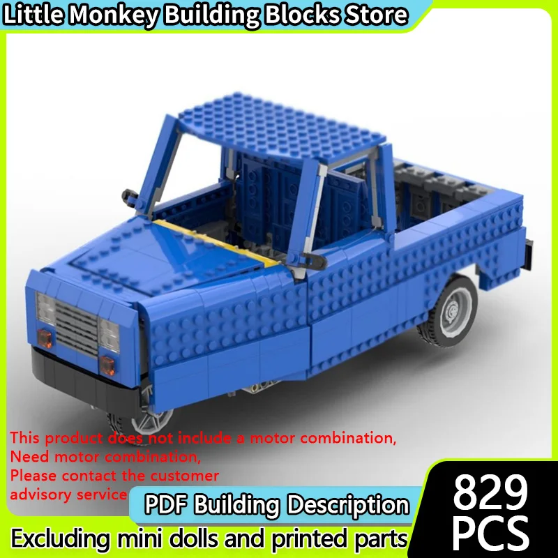 

Popular Game Model MOC Building Bricks Classic Civilian Small Car Modular Technology Children Holiday Gifts Assemble Toys Suit