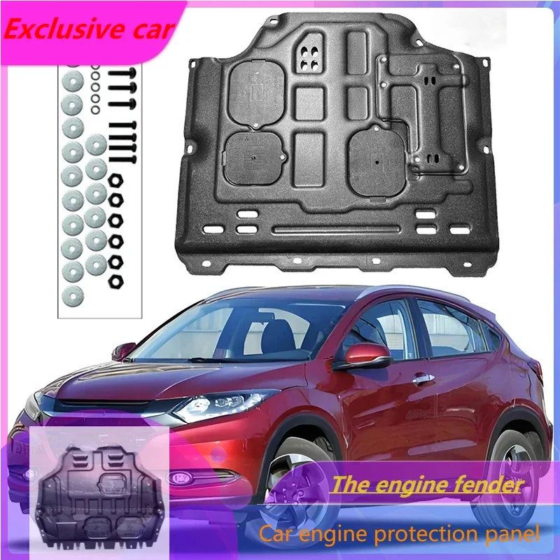 

For Honda VEZEL 2015-2018 1.5L 1.8L Engine Guard Board Splash Shield Mud Fender Plate Cover Black Car Mudflap Mudapron Mudguard