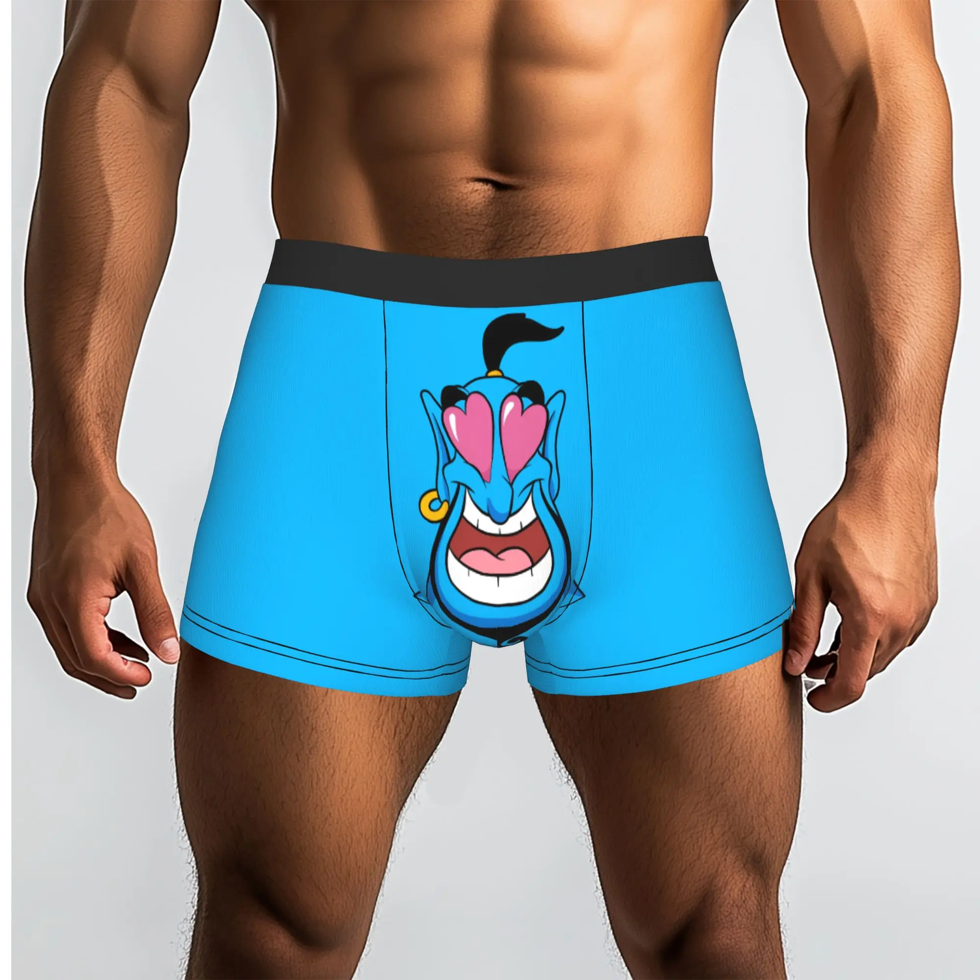 Custom Cute Cartoon A-Aladdin Boxers Shorts Men's  Briefs Underwear Funny Underpants