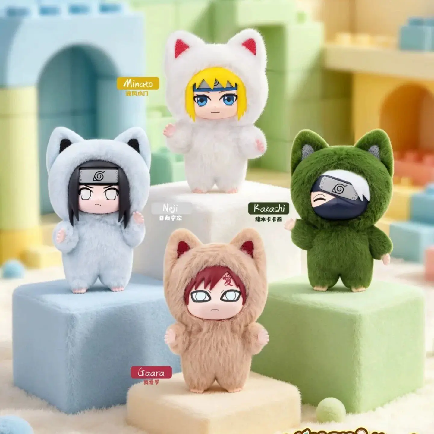 In Stock Official EAKI Naruto Cat Paradise Vol.3 Blind Box Soft Plush Figure Cute Anime Collectible Desktop Ornament Toy Gift - view 4