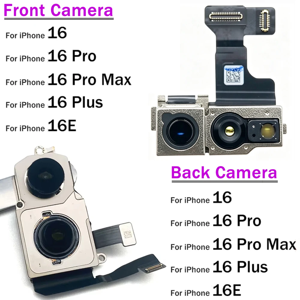 Neues Frontkamera-Flexkabel mit Rückkamera-Modul-Flexkabel für iPhone 16 Pro Max Plus 16E