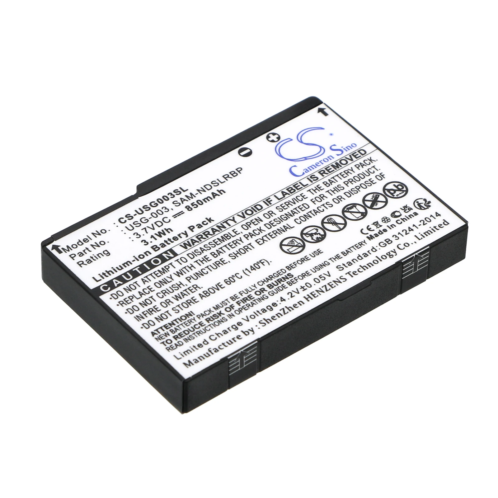 

Game Console Battery For Nintendo:DS,DS Lite,C/USG-A-BP-EUR,SAM-NDSLRBP,USG-001,USG-003,--850mAh/3.1Wh--Li-ion--3.70V