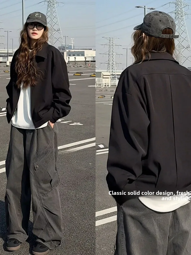 

Костюм Cleanfit Bla с подкладкой Jaet, мужской весенне-осенний откидной воротник, декоративный американский ретро бейсбольный orm