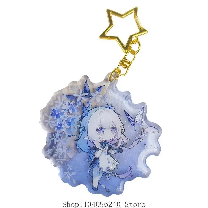 أنيمي لعبة هونكاي: ستار السكك الحديدية Aglaea Phainon القبلات كاستوريس هيرتا تأثيري الاكريليك المدرسية مفتاح سلسلة قلادة سلاسل المفاتيح ل