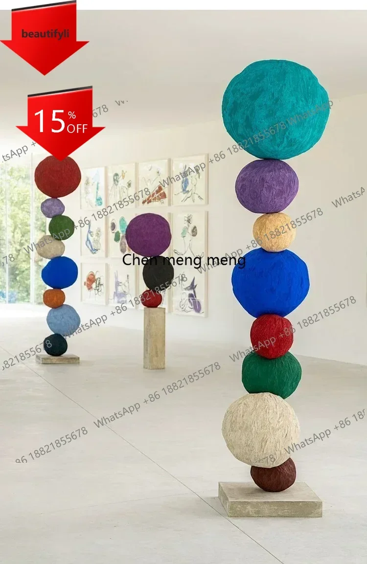 Asmt49Living room floor-to-ceiling ornaments, art installations, window decoration, entrance staircase sculpture