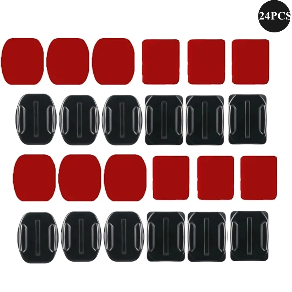 for Gopro Accessories Flat Curved Mount Set Sticker Adhesive for Go pro Hero 11 10 9 8 7 6 5 4 3+ 2 for Xiaomi Yi 4K EKEN H9