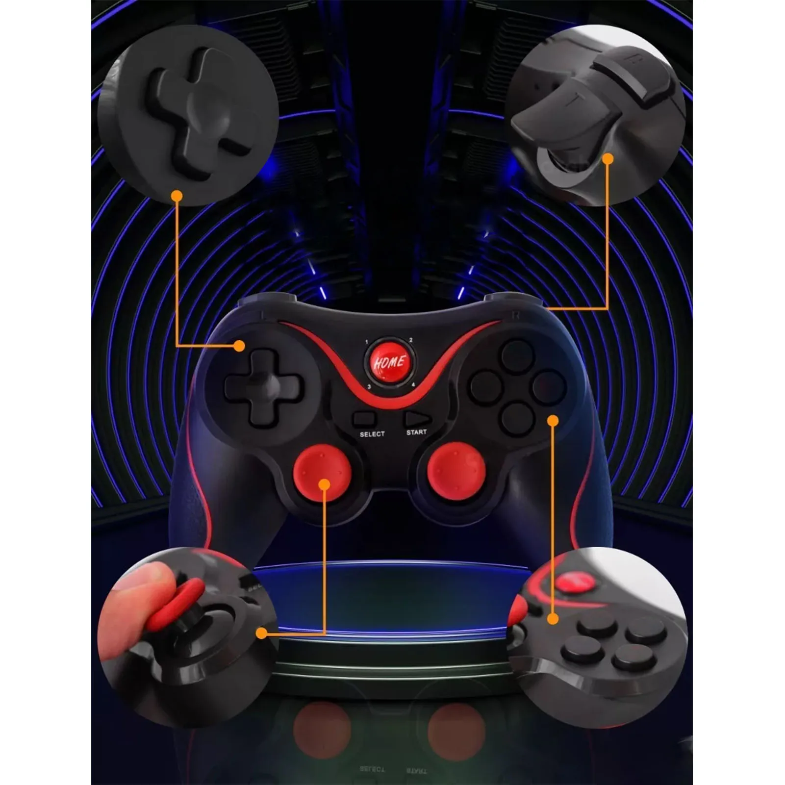 Game Controller X3 Wireless Gaming Controller Computer Game Controller Gamepad for Android for IOS Mobile Phone TV CP VR