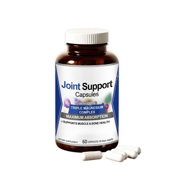 

Magnesium Capsules Joint Support Maintains Structural Comfort and Assists Daily Activities for Adults Dietary Supplement 60 Ct