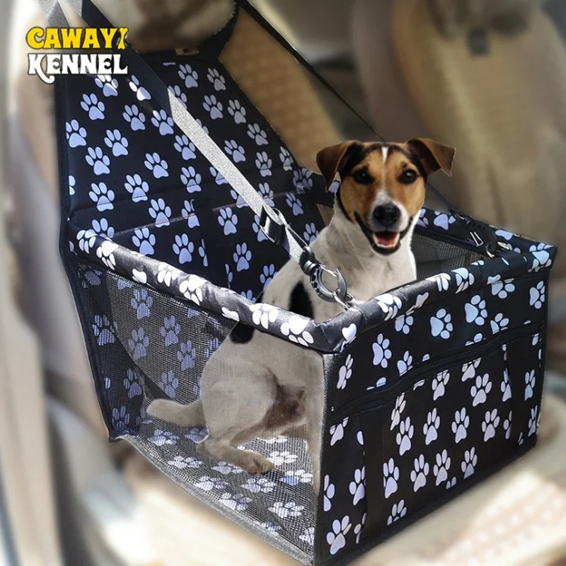 Travel Dog Car Seat Cover Folding Hammock Pet Carrier Bag Pet Car Seat Front Seat Protection for Cat Dog Transport Poop bags