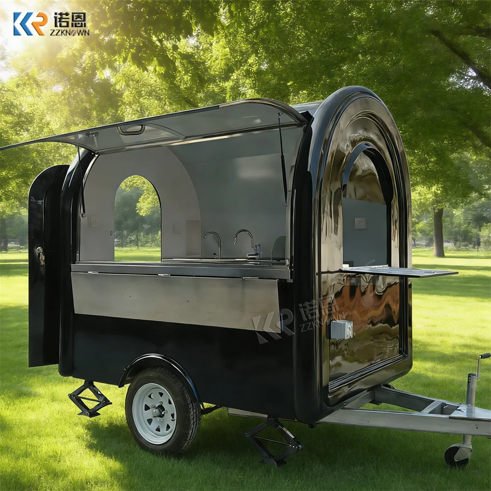 

Concession Mobile Fast Food Cart Street Coffee Snack Catering Trailer Hot Dog Ice Cream Cart Street Fast Food Trailer For Sale