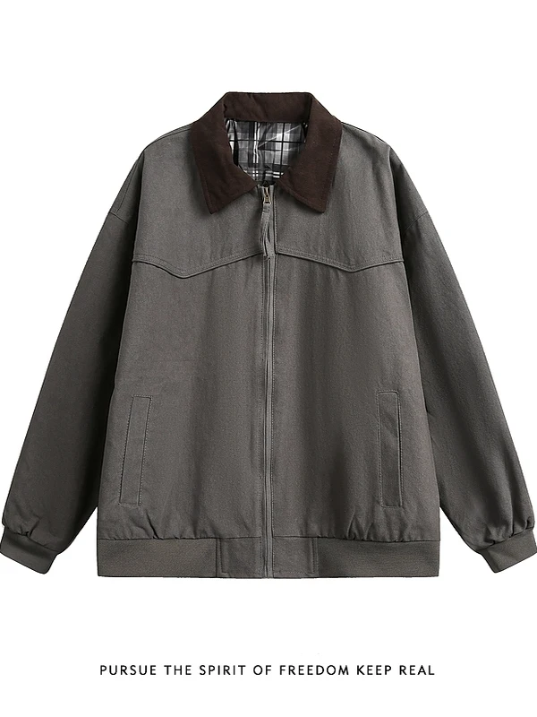 

Мужская куртка Cleanfit Detroit: свободный крой, воротник, уличный стиль, универсальная рабочая одежда, молодежный тренд, хлопок, длинный рукав