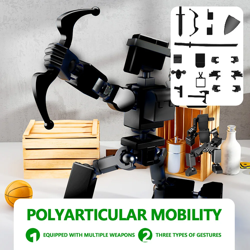 13 شخصيات عمل متعددة المفاصل مكتملة صغيرة لكامل الجسم لعبة ميكانيكية متحركة شخصيات الحركة ألعاب مكتب الديكور