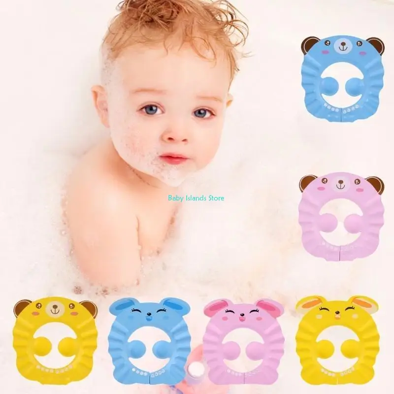 K92D Topi Mandi Sampo untuk Bayi Balita Mandi Mandi Pemangkasan Rambut Melindungi Mata Telinga