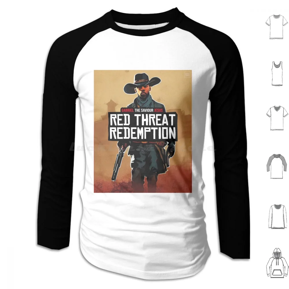 Redreat Redemption : Gabriel 'le Saviour' Jésus Sweats à capuche à manches longues Goonertoons Football Londres Coyg Gunners Football