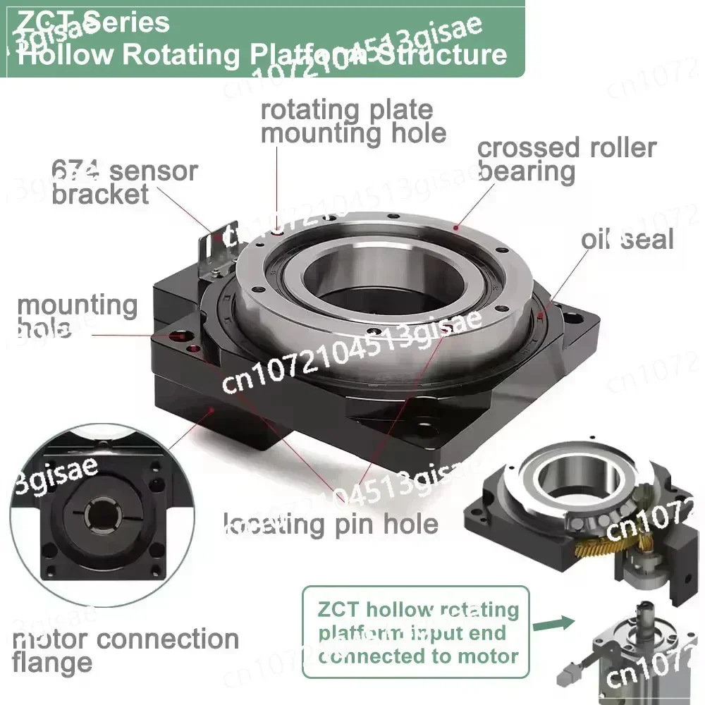 Medical Device Positioning Platform Five Axis CNC Flip Hollow Rotary Platform Disc Dispensing Machine Flip Table