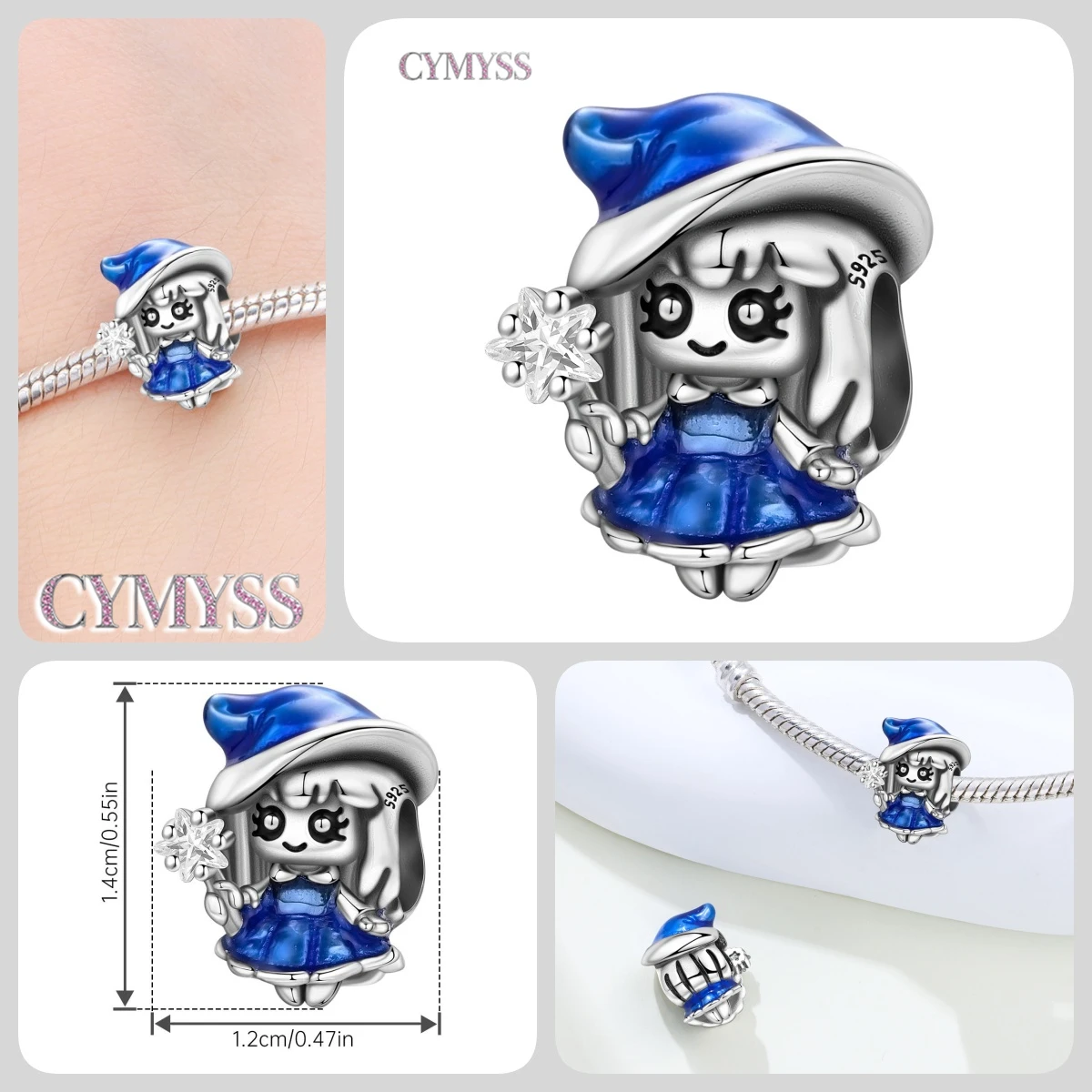 925 Sterling Silber Niedlicher Kuckucksuhr-Charm Kürbis-Perlen DIY Halloween Anhänger Schmuck Geschenke für Frauen & Mädchen Halloween-Party – Detail 9