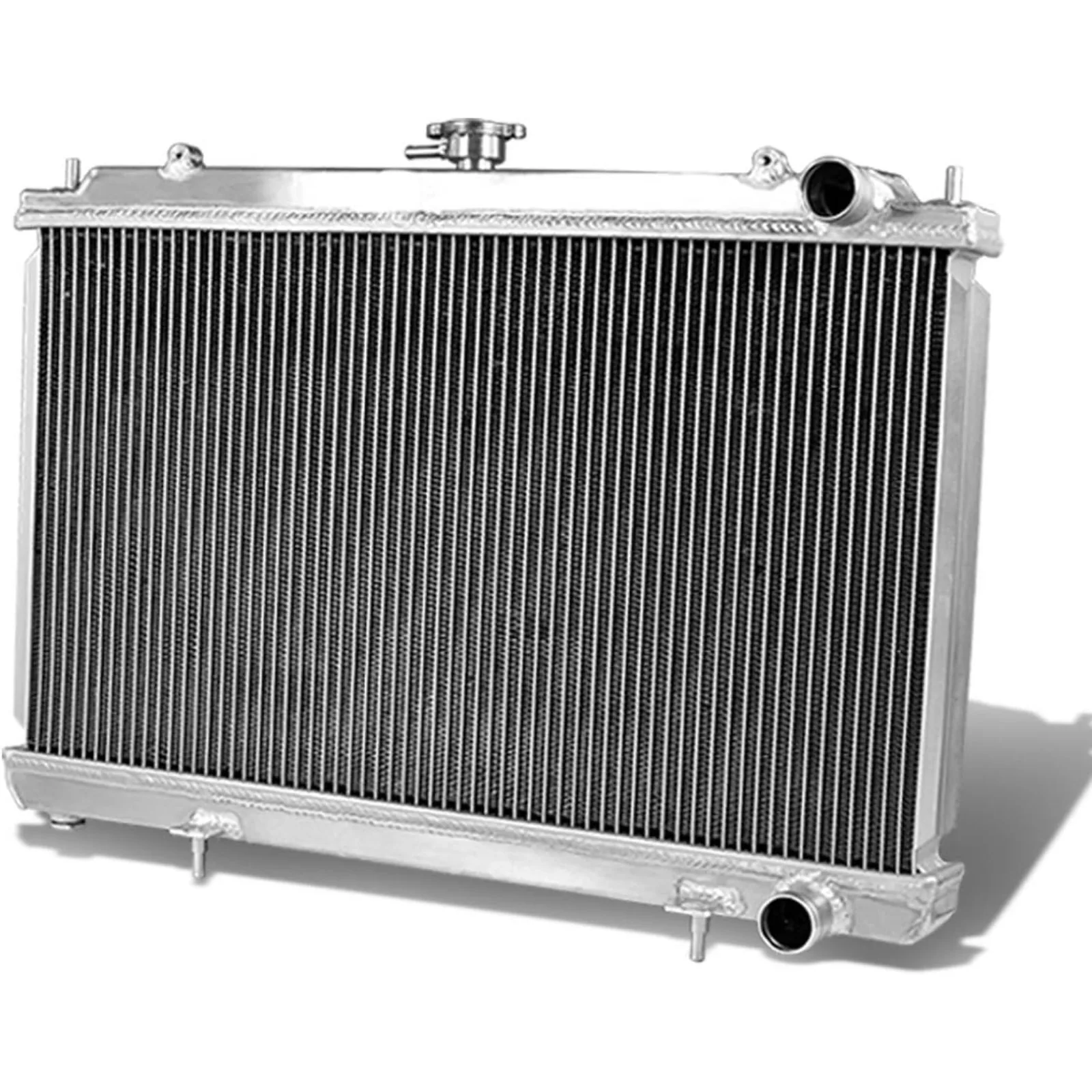 US  Full Aluminum 2-Row Racing Radiator, Compatible with Nissan 240SX S14 1995 1996 1997 1998 - Silvia S14 KA24 Engine Manual