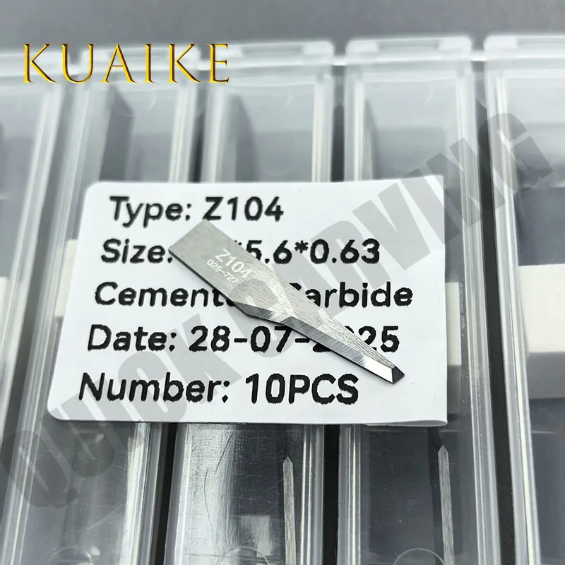 

10 шт. Z104 Твердосплавные осциллирующие лезвия для вибрационных станков, цифровые режущие лезвия для ЧПУ, лезвия для резки гофрированного картона и плоского материала