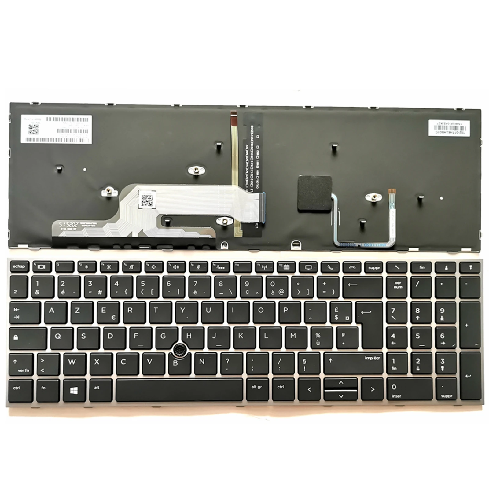 Französisch azerty hintergrund beleuchtete tastatur für hp zbook 15 g5/zbook 15 g6/zbook 17 g5/zbook 17 g6 L12765-051 L12764-051 L29635-051 fr