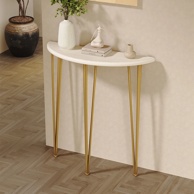 

Nordic Light Luxury Console Table Space-saving Entryway Furniture for Narrow Hallway Compact Sofa Table for Living Room