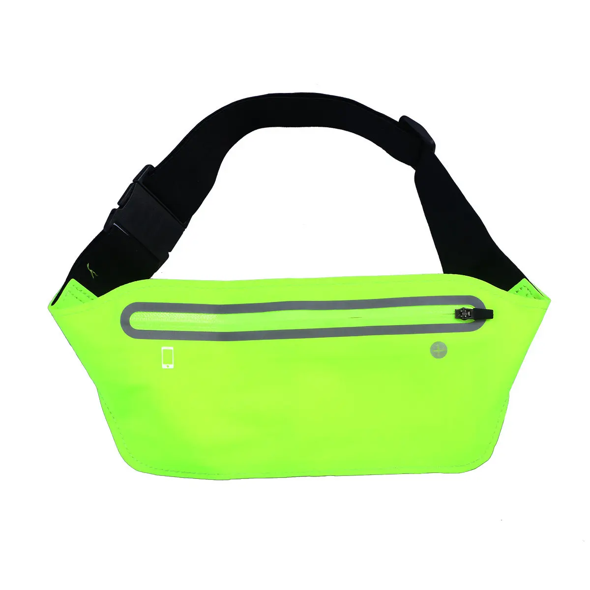 

Ultra-Thin 1.5mm Lightweight Running Belt with Reflective Strips Sweat Resistant Waist Pack for Phone Keys Cards Energy Gels