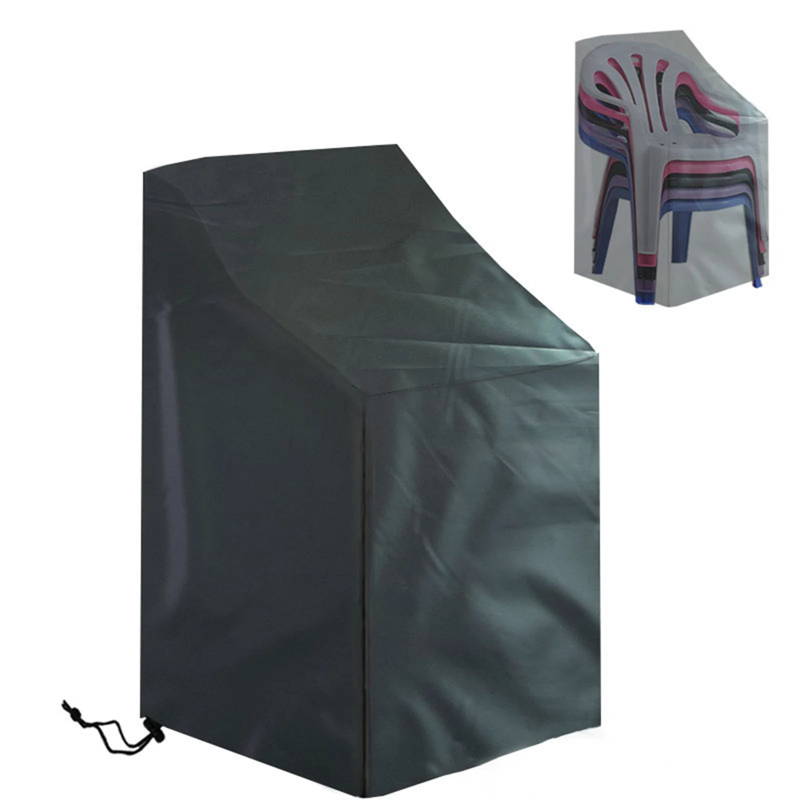 1/2pcs Stacked Chair Dust Cover Outdoor Garden Furniture Protector Cover Waterproof Dustproof Chaircover Rain Cover Chair Sofa