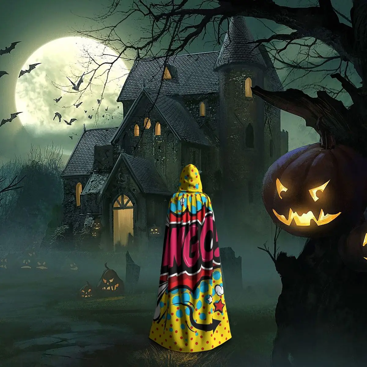 เกมบิงโกที่ดีที่สุดสำหรับผู้เล่นบิงโก เสื้อคลุมยาวมีฮู้ด ชุดแม่มดยุคกลาง ชุดคอสเพลย์ เสื้อคลุมฮาโลวีน แวมไพร์ สำหรับผู้ใหญ่ ทุกเพศ