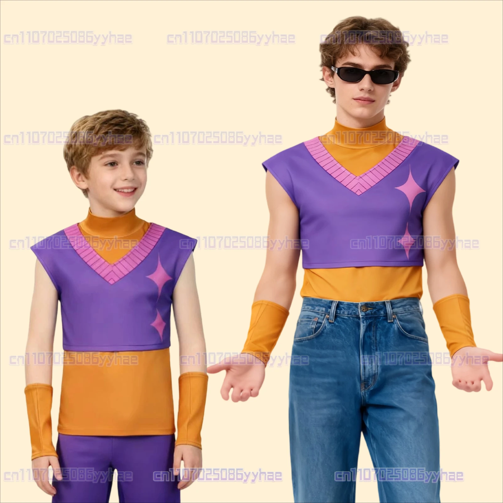 KPOP Demon Hunter Abby Baby Mystery Romance Cosplay Jinu Saja Jungen Halloween Party Kostüm Set