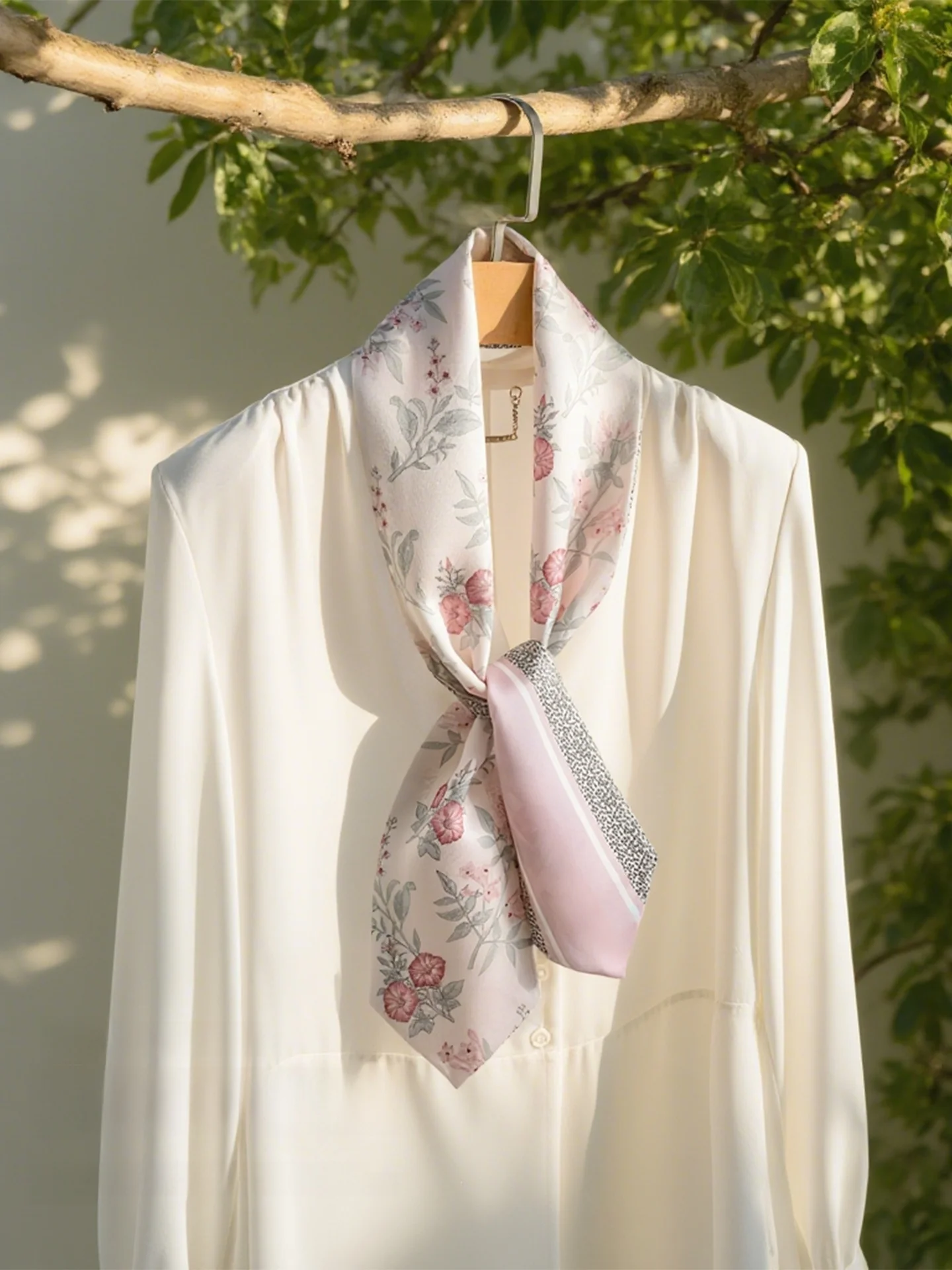 両面シルクツイルスカーフ-レディース新作2025-ショール-秋-シャツ飾り-ネクタイ-ロングストライプ-ドリフティングバンド-ブリティッシュスタイル