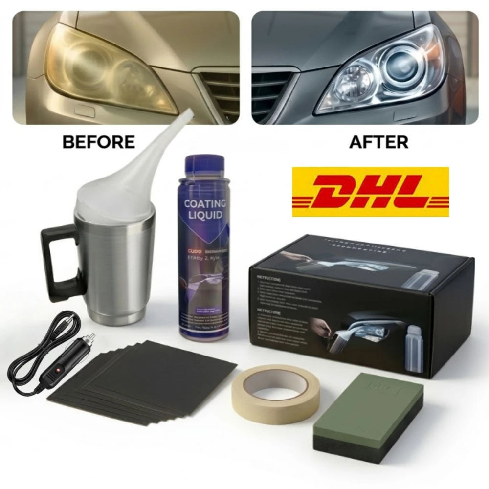 Headlight Polisher Car Polish Renovator Headlights Polishing liquid Polymer Chemical  Polishing Car Headlight Restoration Kit
