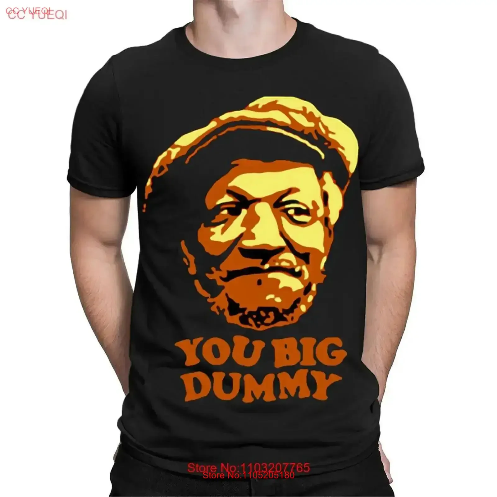 You Big Dummy Sanford And Son 70s Movie Retro T Shirt Top TA 152 vintage Washed fashion Breathable designer clothes homme