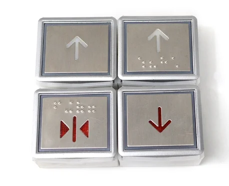 

100pcs BA200 A4J10299 A4N10298 BST Elevator Push Button With Braille Red Light