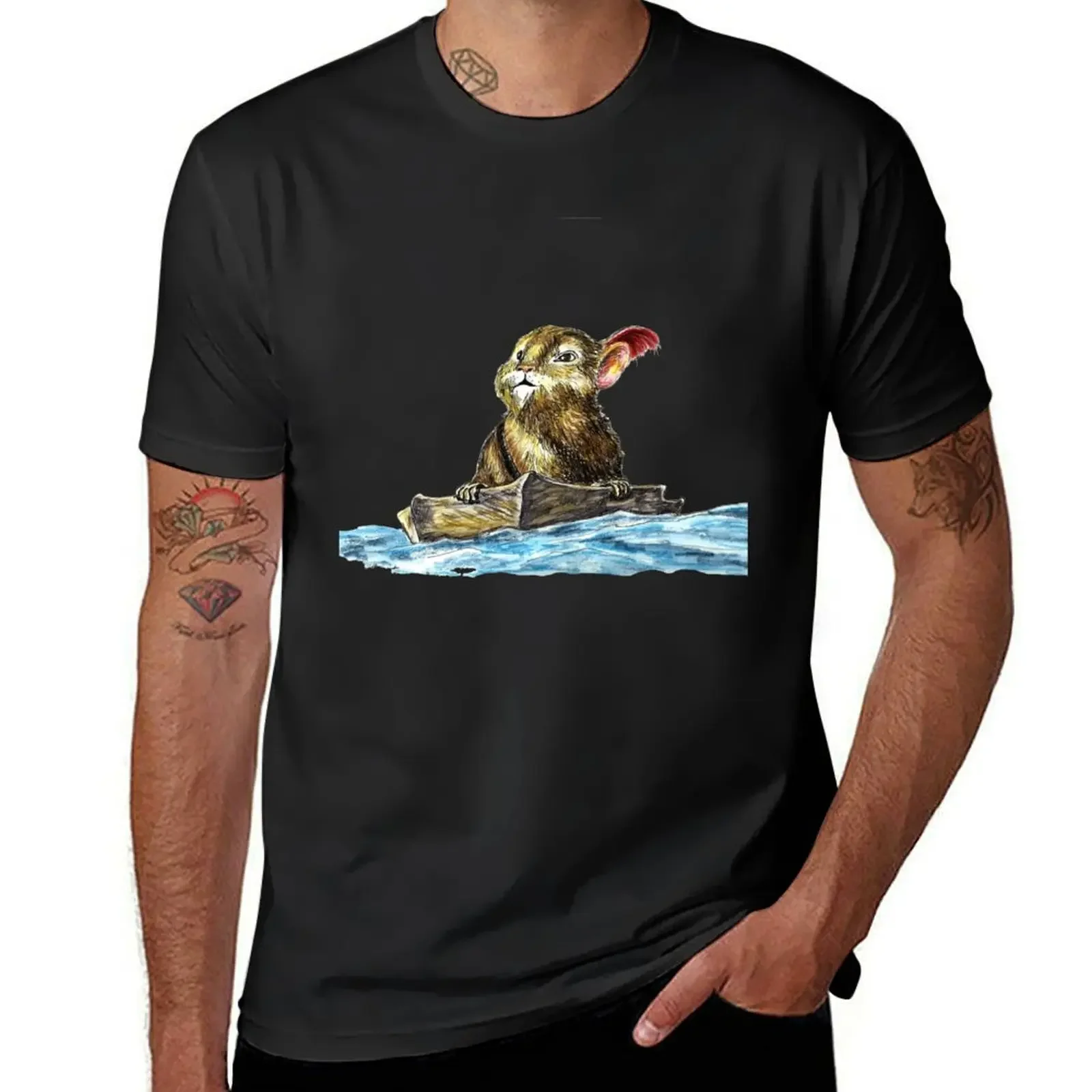 Reepicheep's Voyage from The Chronicles of Narnia T-Shirt anime tshirt custom shirt slim fit t shirts for men