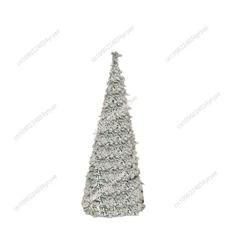 

Foldable Christmas Tree with Decorative Lights Material for Dining Rooms Christmas Tree for Porch Party Shops Apartment