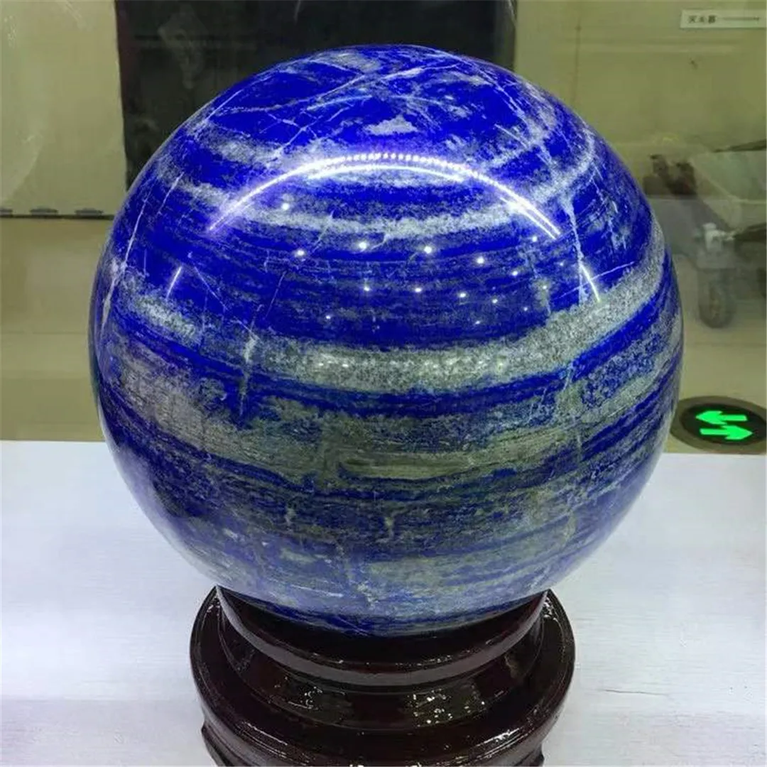Large Size 9-15CM 1KG-5KG One Good Quality Natural Lapis Lazuli Stone Sphere Crystal Ball Collection House Decoration Feng Shui