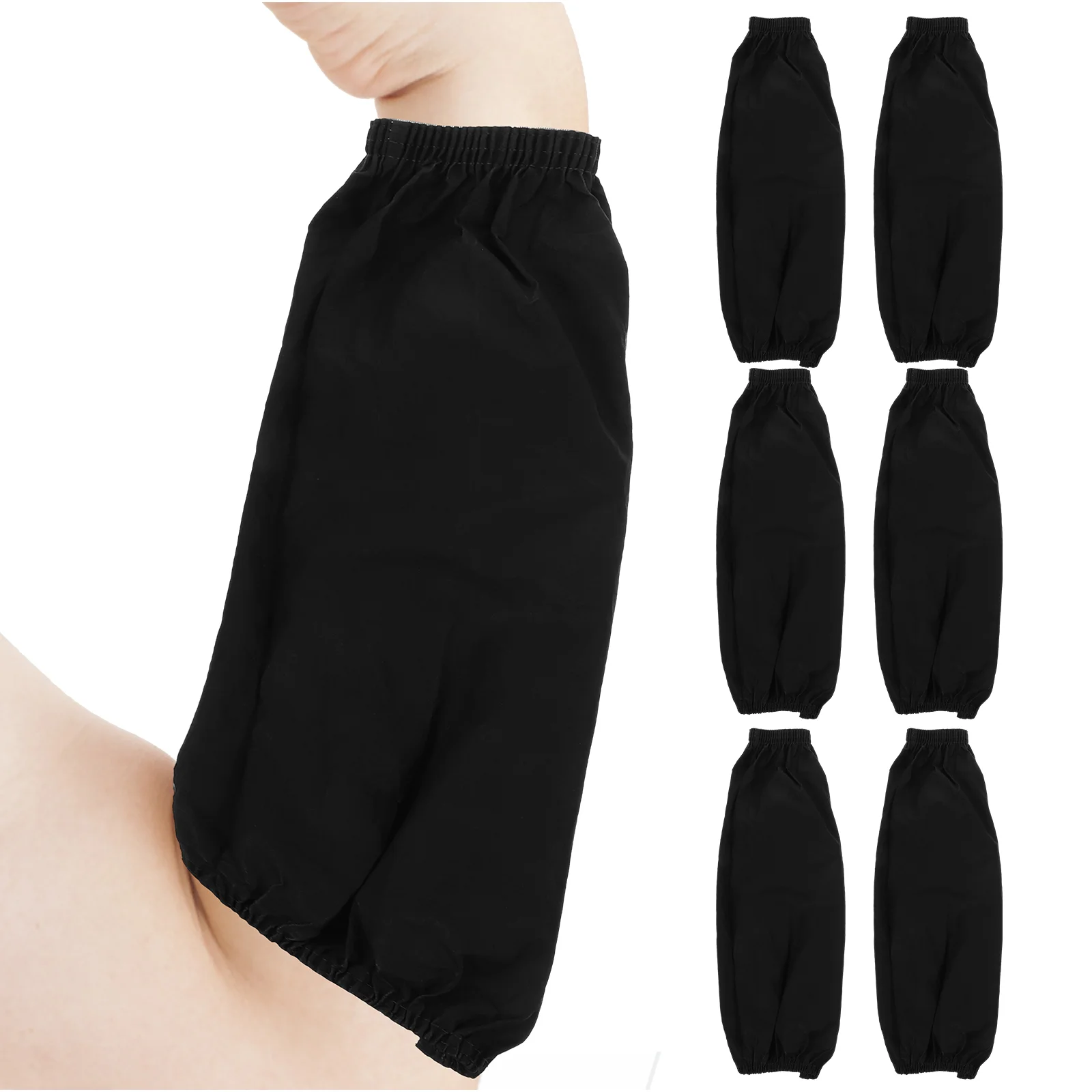 3 Pairs Sleeve Clothes Waterproof Home Accessories Multi-function Oversleeves Arm Men Black Pu Protector