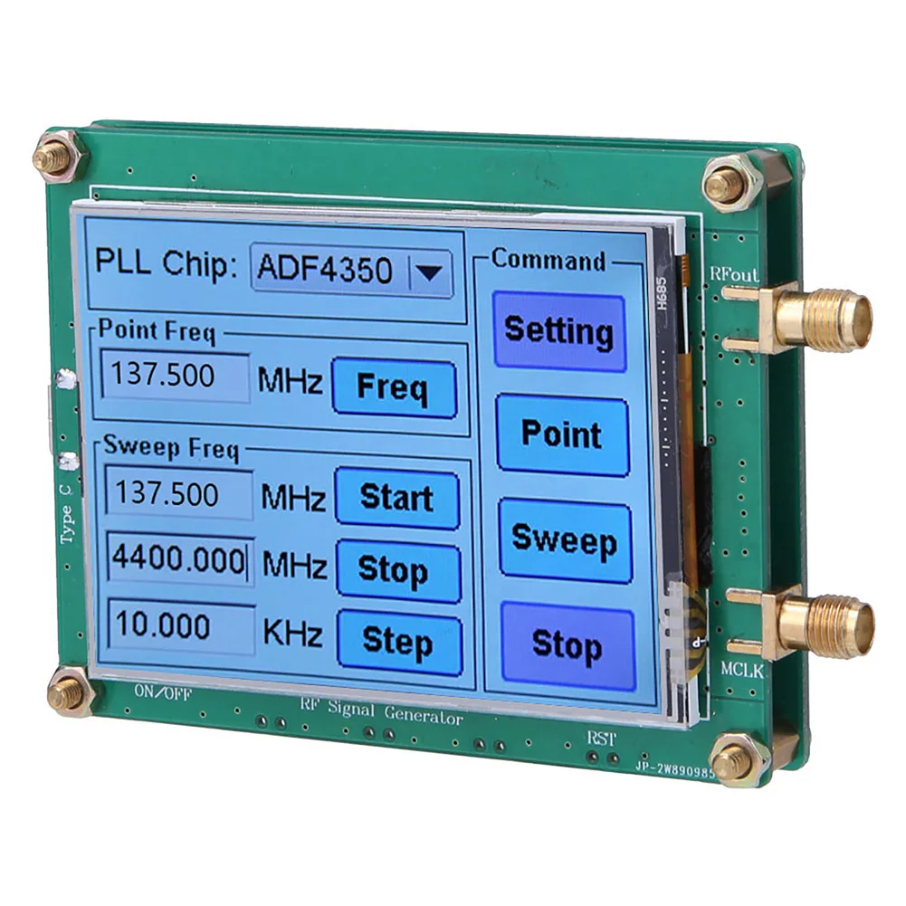 Imagem -03 - Generator Sweep Frequency Generator Touch Screen para Transporte sem Fio Lan Test Equipment Adf4350 Adf4351 rf