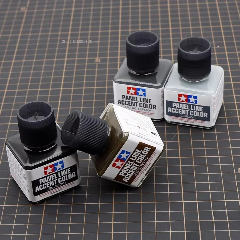 Panel Line Accent Color 40ml Enamel Paint Thinner Dark Gray Brown Pigment for Military Model Car Model Hobby DIY TAMIYA
