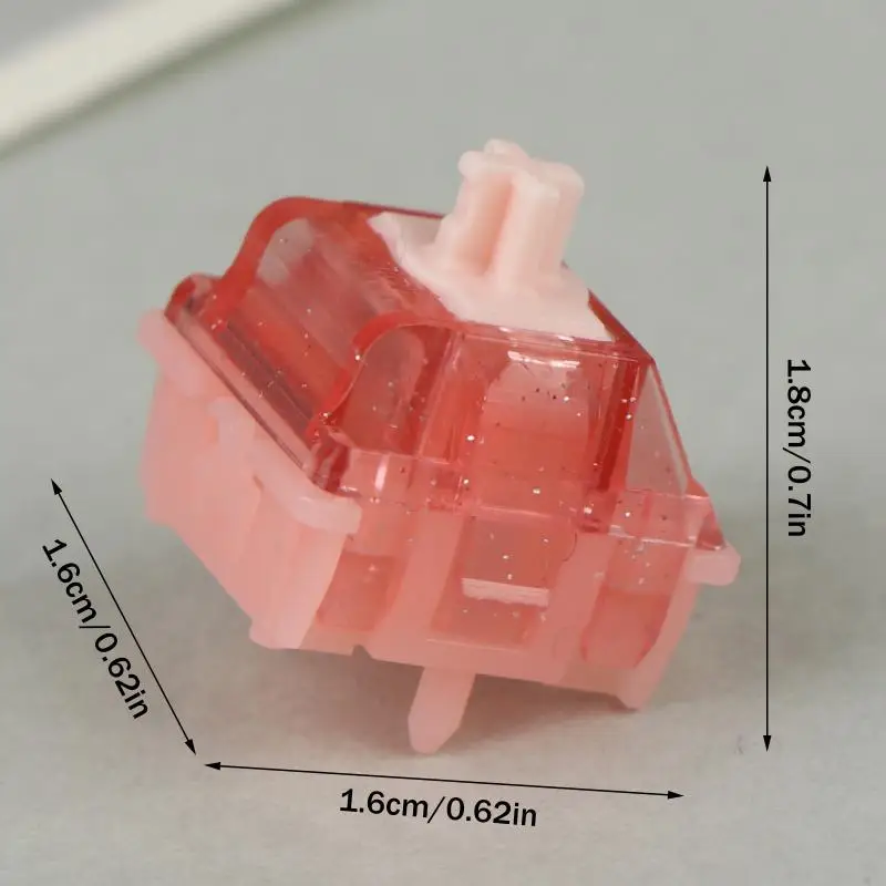UR Ice Magnetic Ultra Switch Linear For Magnetic Mechanical Keyboard 22mm Spring 35gf 700Gs RGB Transparent Switch Factory Lubed