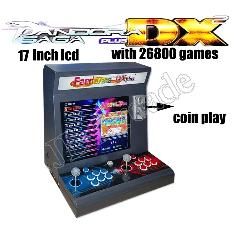 17 Inch  Pandora Saga dx plus 26800  in 1 Arcade Video Game Console Retro Fighting Machine HDMI VGA Output  Support coin mode