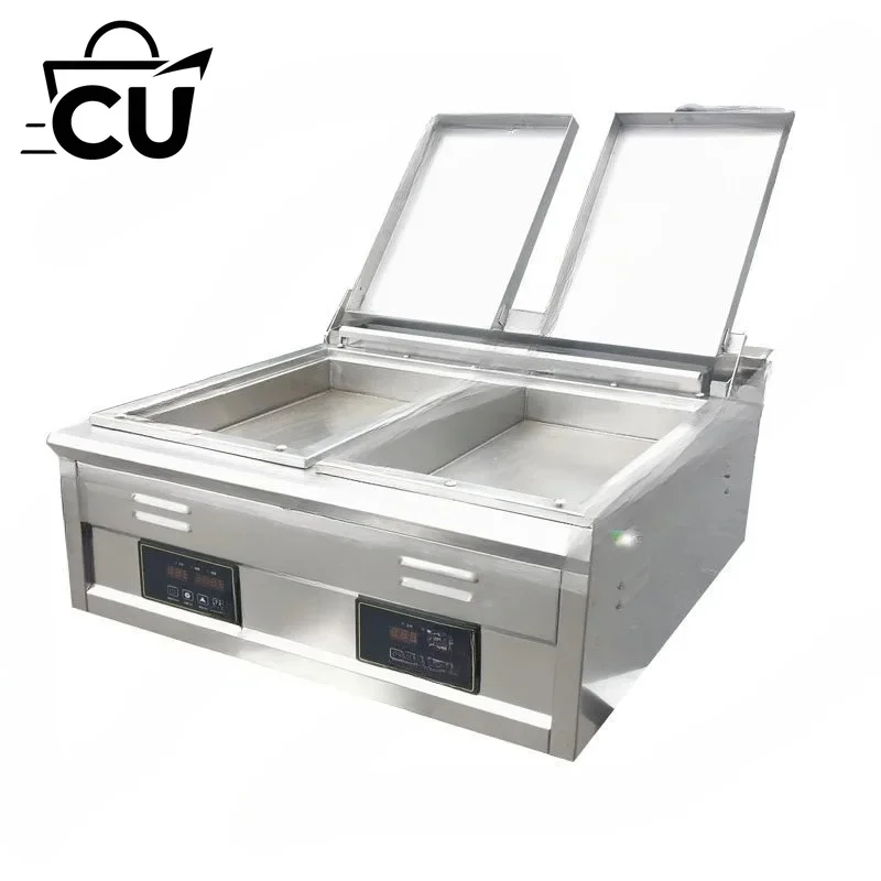 Pot sticker,commercial desktop electric automatic frying pan, frying dumpling machine