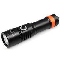 OrcaTorch D530 Cold White light 1300 lumens output and 8 degree super focus beam angle  side switch  offers 2 lighting modes