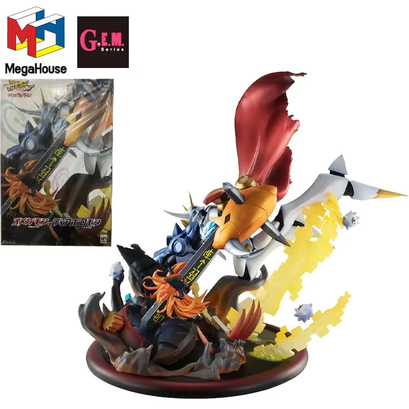 Stock 100% Original MegaHouse Kuramon Omegamon GEM Digimon Adventure Movie: Bokura No War Game Anime Figure Model Action Toys