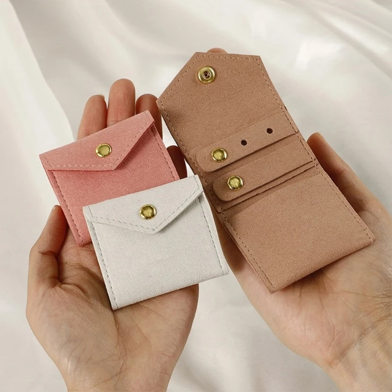 Portable Jewelry Storage Bag Small Packing Pocket for Rings Necklaces Earrings Bracelets Pendants Holder Storage Packing Pouch