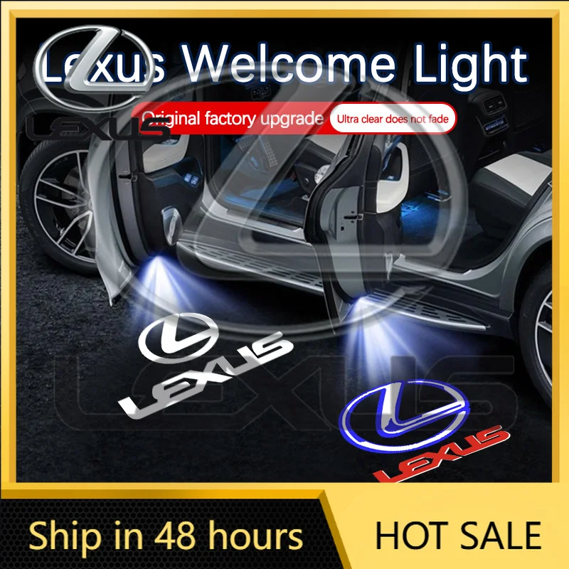 

Новые наклейки для интерьера 2026 года для LEXUS IS FSPORT IS250 IS300 IS350 UX UX300h UX260h UX200: светодиодный проектор логотипа на дверь автомобиля (Ghos)