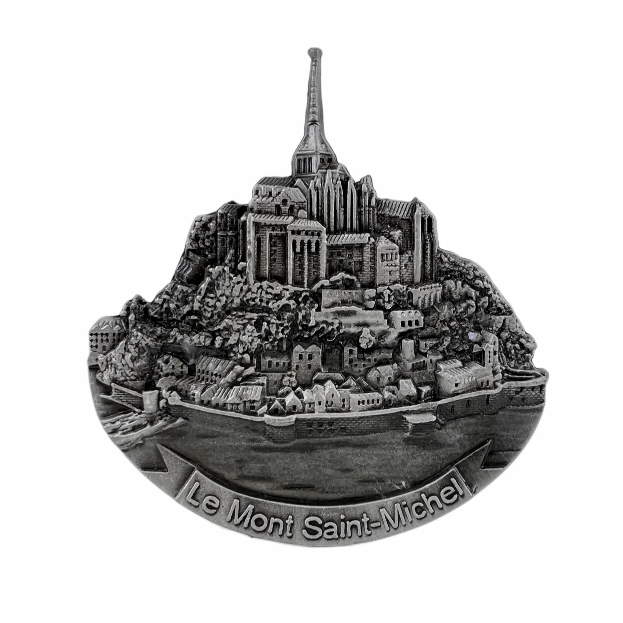 

France Le Mont-St-Michel Fridge Magnets Alloy Travel Memorial Magnetic Refrigerator Stickers Gift Room Decoration Collectio